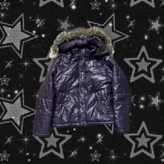Y2K ダウンジャケット　紫　パープル