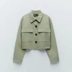 ZARA クロップドデニムジャケット