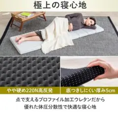 GOKUMIN ゴクミン マットレス ごろ寝マット ロング 7つ折り シングル