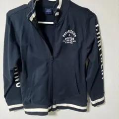 ネイビー ジップアップジャケット