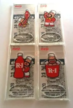 明治　meiji　R-1ヨーグルト　カールおじさん　アクリルスタンド　４個セット