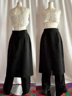 古着 ビンテージ 70s USA ブラック 黒 スカート 美品 希少