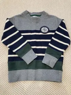 J.PRESS トレーナー サイズ110 グレー/ネイビー