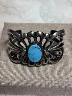 未使用 ナバホ族 ユージンミッチェル バングル ターコイズ バングル 刻印あり