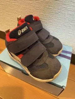 アシックス スクスク sukusuku ネイビー 15.0cm