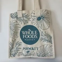 WHOLE FOODS MARKET ハワイ限定 キャンパストートバック　正規品のサムネイル
