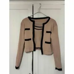 クロップドカーディガン&タンクトップ2点セット