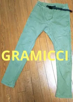 GRAMICCI オリーブGRAMICCIカーキストレッチパンツ Sサイズ