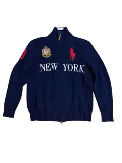 POLO RALPH LAUREN ドライバーズニット ビッグポニー ネイビー