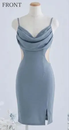 JEWELS ラメキャミソールドレス ブルーMサイズ