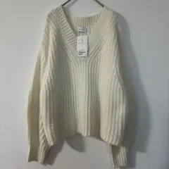 新品タグ付き green label relaxing ニット セーター　白