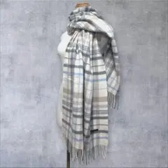 ★美品◆アーバンリサーチロッソ◆カシミヤ混チェックストールBE
