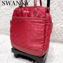 SWANY キャリーバッグ ショッピングカート 4輪 2WAY 赤 大容量 旅行のサムネイル