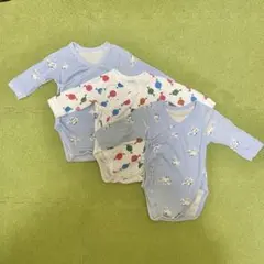 ユニクロ　ボディスーツ　長袖　60 3点セット