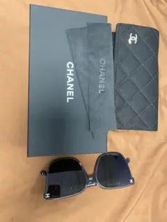 CHANEL CH0754 ロゴ サングラス 黒 箱付き CHANEL シャネル ロゴ サングラス CH0754 - メルカリ