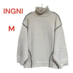 INGNI レディースM タートルネックセーター ホワイト