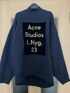Acne Studios ロゴスウェット ハイネック　ネイビーのサムネイル
