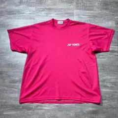 美品 YONEX ヨネックス 両面ロゴ Tシャツ ベリークール ピンク S