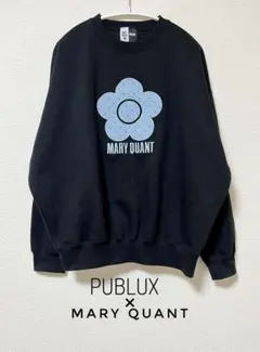 PUBLUX× MARY QUANT 裏起毛 ドット デイジー ロゴ スウェットのサムネイル