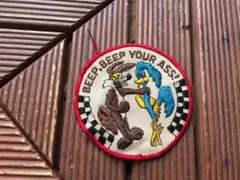 大判【70's Beep Beep Your ASS! ワッペン】ロードランナー