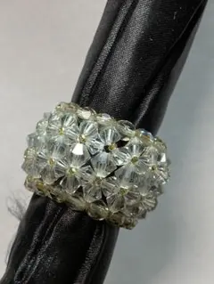 クリスタルパルミジャーノスワロフスキーリング