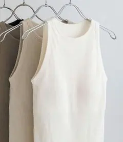 Spick and Span カップ付き アメスリタンク チャコールグレー