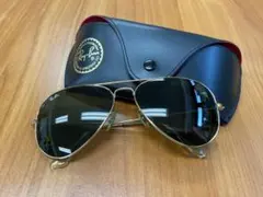 美品　レイバン　Ray-Ban アビエーター サングラス ゴールド ケース付きのサムネイル