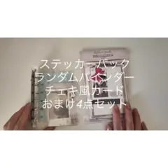 ステッカーパック ランダムバインダー チェキカードセット(おまけ付き)