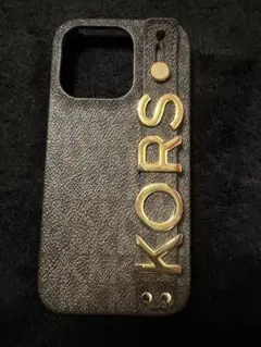MICHAEL KORS iPhone15proケース ブラウン