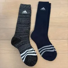 a*a様 adidas ソックス グレー ネイビー 約30cm