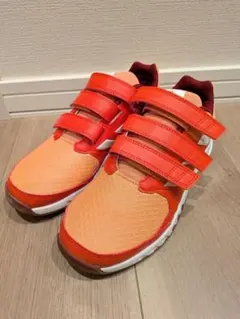 adidas スニーカー オレンジ ベルクロ　23センチ