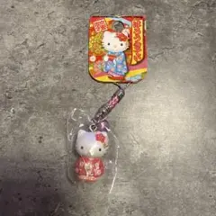 ハローキティ 根付ストラップ 京都限定 着物 ストラップ