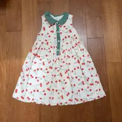 Sayegusa GINZA チェリー柄ノースリーブワンピースのサムネイル
