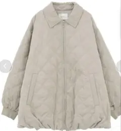 earth music&ecology ダブルステッチキルティングコート