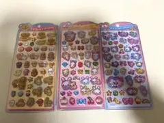 うるちゅるポップシール　フワフワらびちゃん　まじかるみゅーちゃん　なっとうちゃん