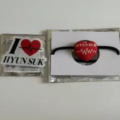 TREASURE ポップアップ ヒョンソク ヘアゴム アクリルバッジ