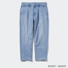 リラックスアンクルジーンズ ブルー BLUE ユニクロ 463970