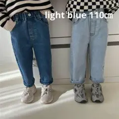 【新品未使用】韓国風デニムパンツ110㎝