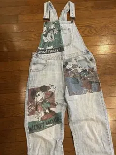 ミッキーマウス デニムオーバーオール