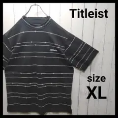 【Titleist】 Striped Mockneck Shirt　E705