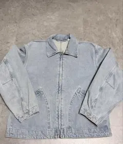 ライトブルーデニムジャケット　ジップアップ