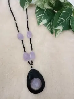 天然石アメジストネックレス