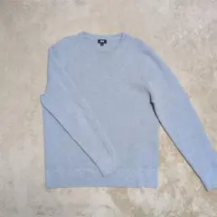 エメラルド様専用　ウォッシャブルミラノリブクルーネックセーター　グレー
