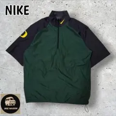 NIKEナイキスウォッシュロゴOREGONハーフジッププルオーバージャケットM