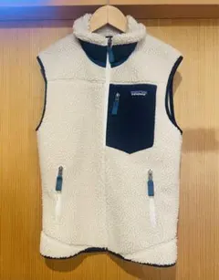 patagonia フリースベスト XXS アイボリー