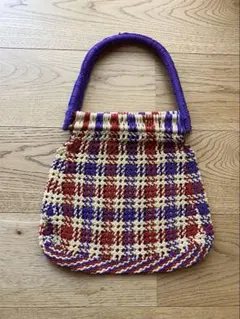 JAMIN PUECH ジャマンピュエッシュ　カゴバッグ　編み　美品のサムネイル