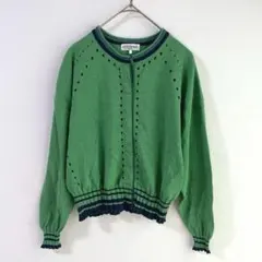 5492 ESSENTIEL HIROKO BIS デザインカーディガン　緑のサムネイル