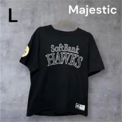 福岡 SoftBank HAWKS Tシャツ L 応援グッツ 黒 ユニホーム 9