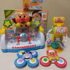 アンパンマンおもちゃセット おしゃべりサウンドボード　くるくる観覧車　スピナー