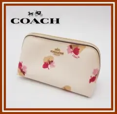 〖COACH〗コーチ花柄ポーチ/未使用化粧ポーチ